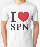 Camiseta Supernatural I love SPN