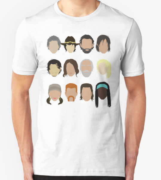 Camiseta TWD elenco