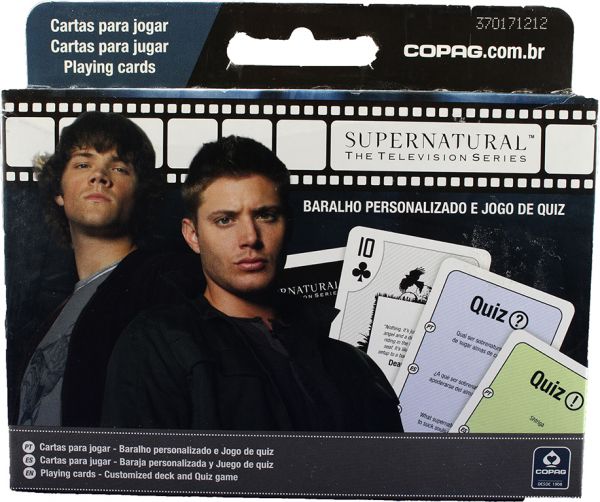 Baralho e Quiz Supernatural OFICIAL Warner Bros - Copag