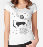 Supernatural BabyLook Impala Exorcismo Colt faca da Ruby